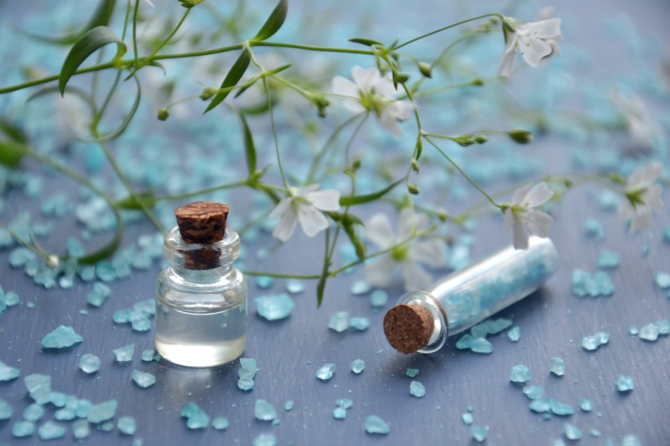 Aroma oils and bath salts